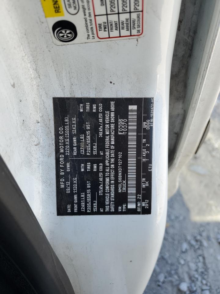 2013 Ford Transit Connect Xlt VIN: NM0LS6BNXDT127102 Lot: 92483625