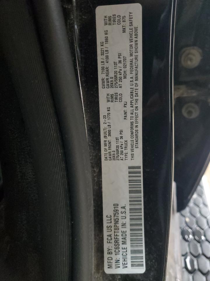 2023 Ram 1500 Big Horn/Lone Star VIN: 1C6SRFFT8PN575910 Lot: 90794745