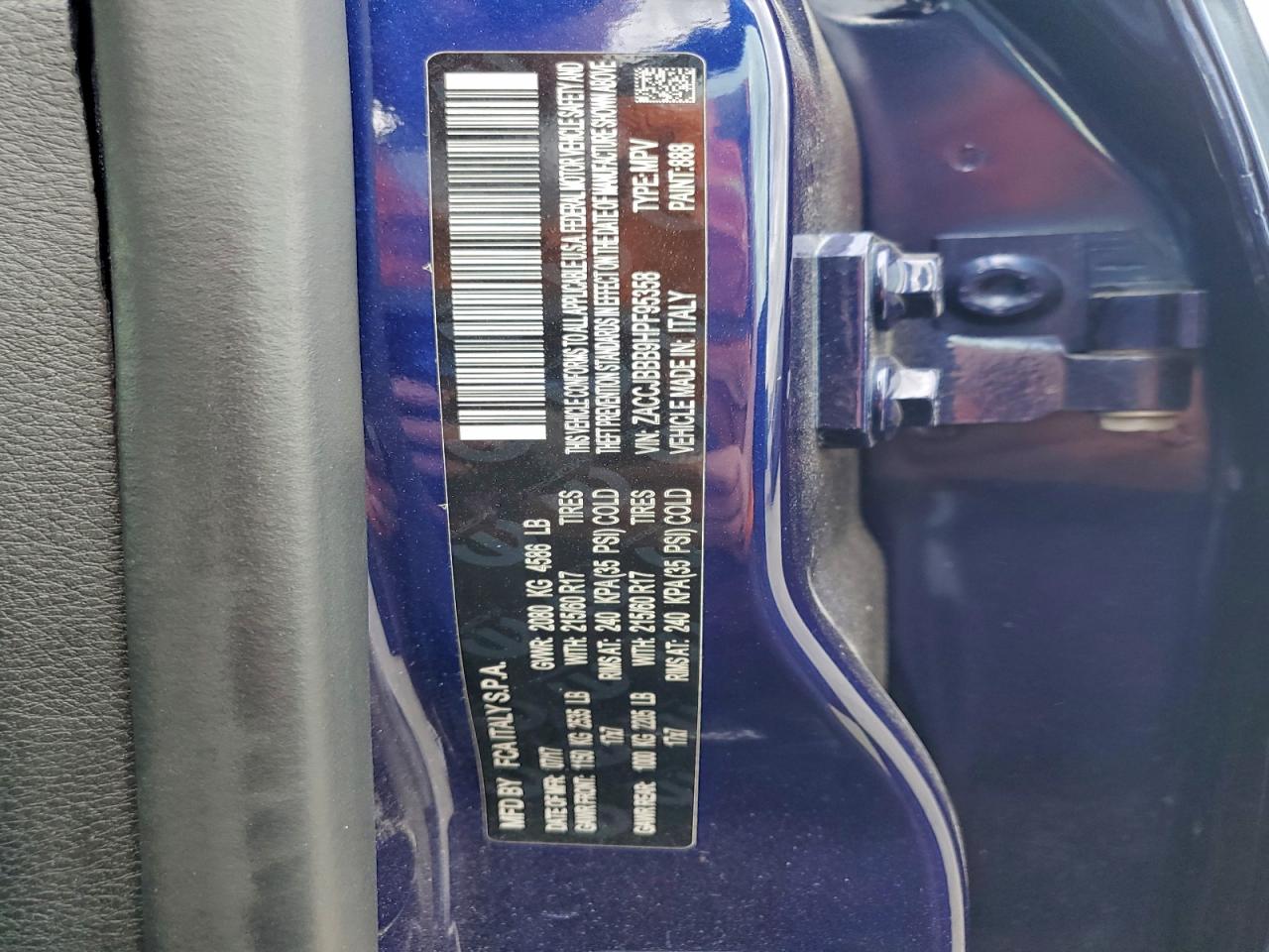 2017 Jeep Renegade Latitude VIN: ZACCJBBB9HPF95358 Lot: 94047115