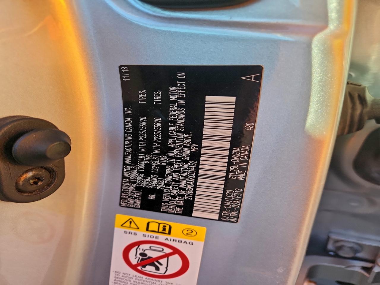 2019 Lexus Rx 450H Base VIN: 2T2BGMCAXKC034452 Lot: 94186615