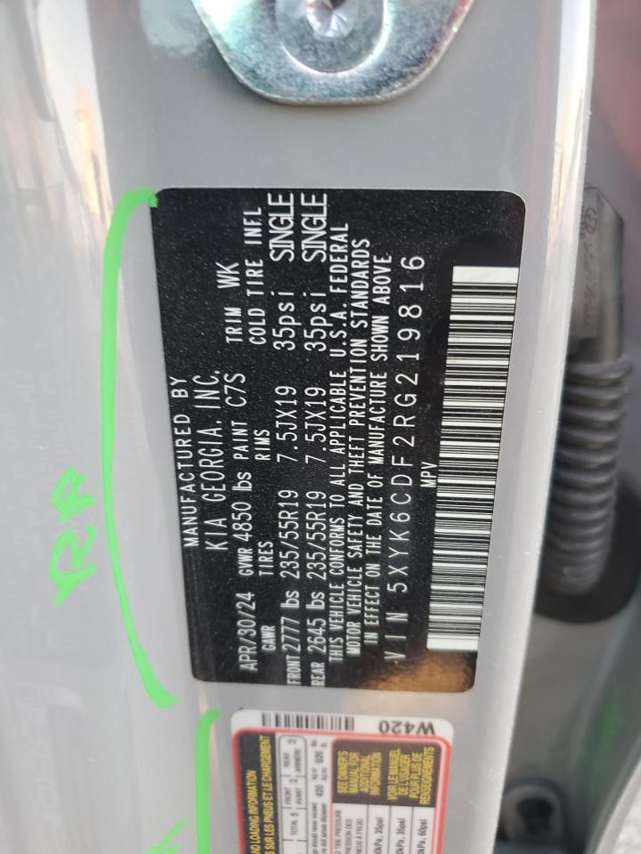 2024 Kia Sportage X Line VIN: 5XYK6CDF2RG219816 Lot: 92301295