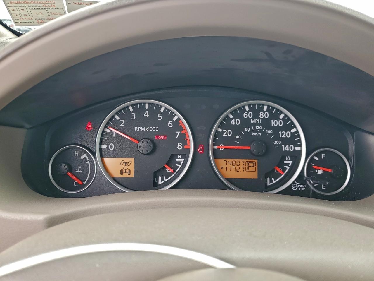 2010 Nissan Pathfinder S VIN: 5N1AR1NB0AC600975 Lot: 94163825