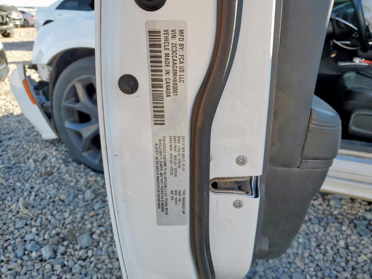 2021 Chrysler 300 Touring VIN: 2C3CCAAG8MH680001 Lot: 91785855