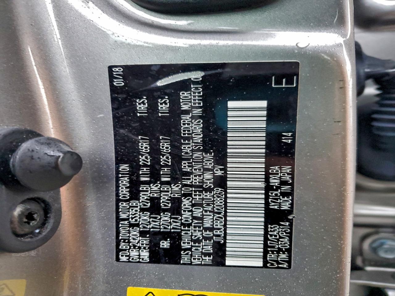 2018 Lexus Nx 300H VIN: JTJBJRBZXJ2088239 Lot: 92632025