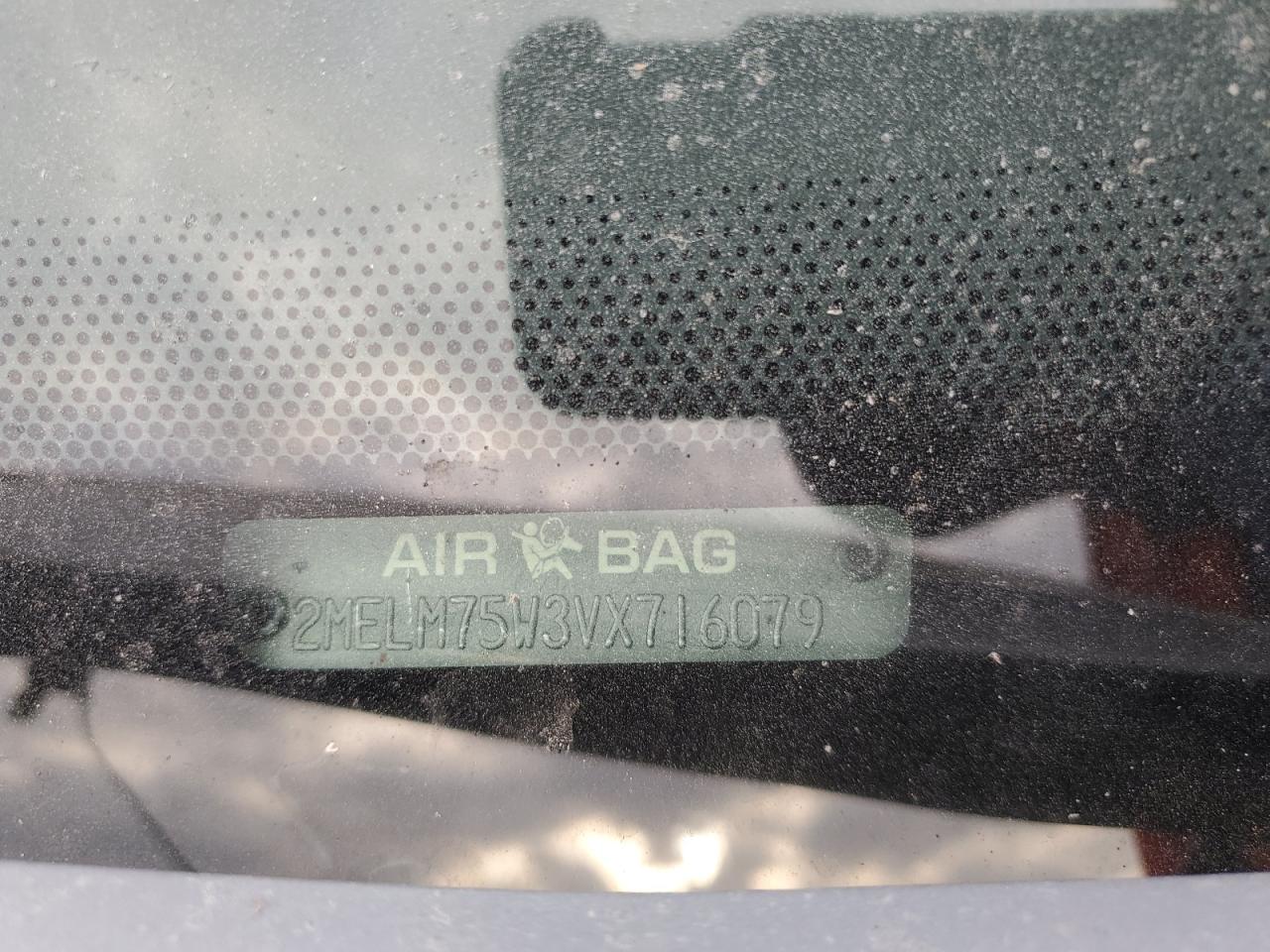 1997 Mercury Grand Marquis Ls VIN: 2MELM75W3VX716079 Lot: 93289295