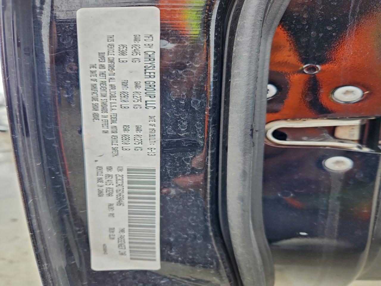 2013 Chrysler 300C Varvatos VIN: 2C3CCADT6DH690406 Lot: 94412925