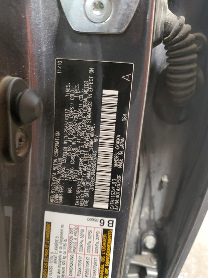 2011 Toyota 4Runner Sr5 VIN: JTEBU5JR4B5045743 Lot: 90735615