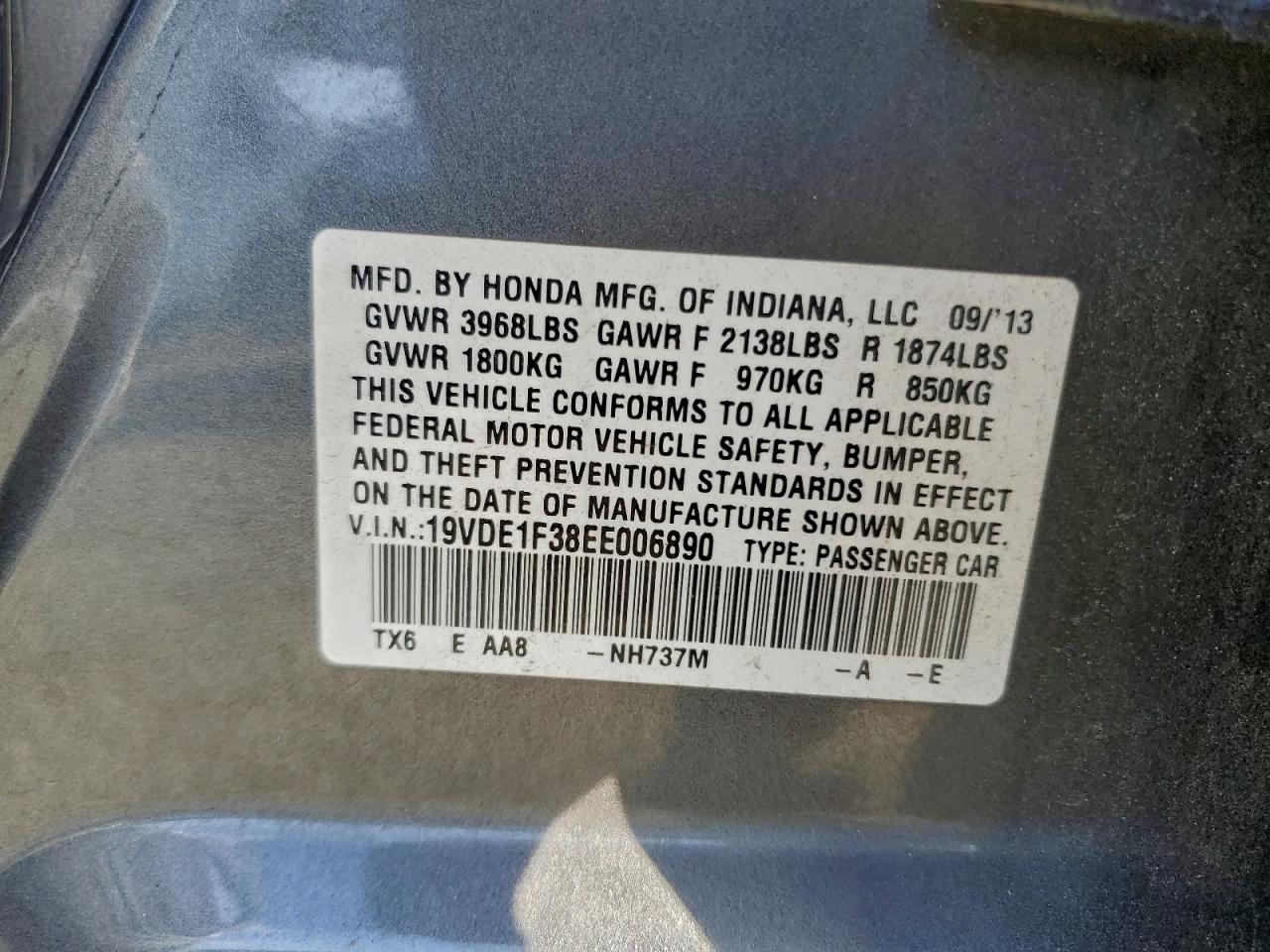 2014 Acura Ilx 20 VIN: 19VDE1F38EE006890 Lot: 94451485