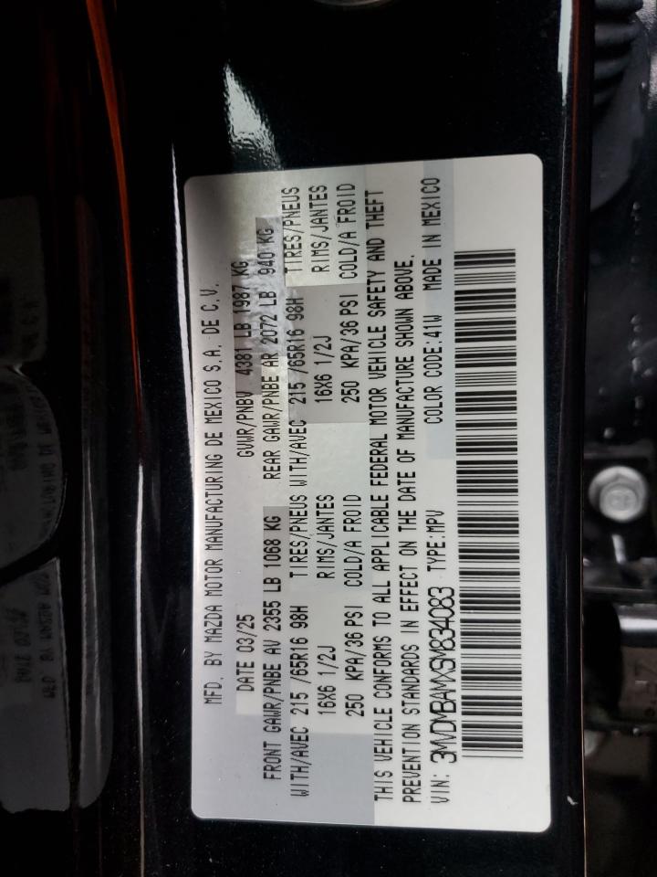 2025 Mazda Cx-30 VIN: 3MVDMBAMXSM834083 Lot: 93050345