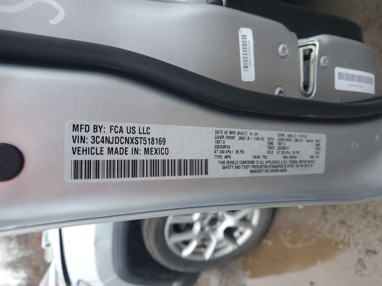 2025 Jeep Compass Limited VIN: 3C4NJDCNXST518169 Lot: 92853425