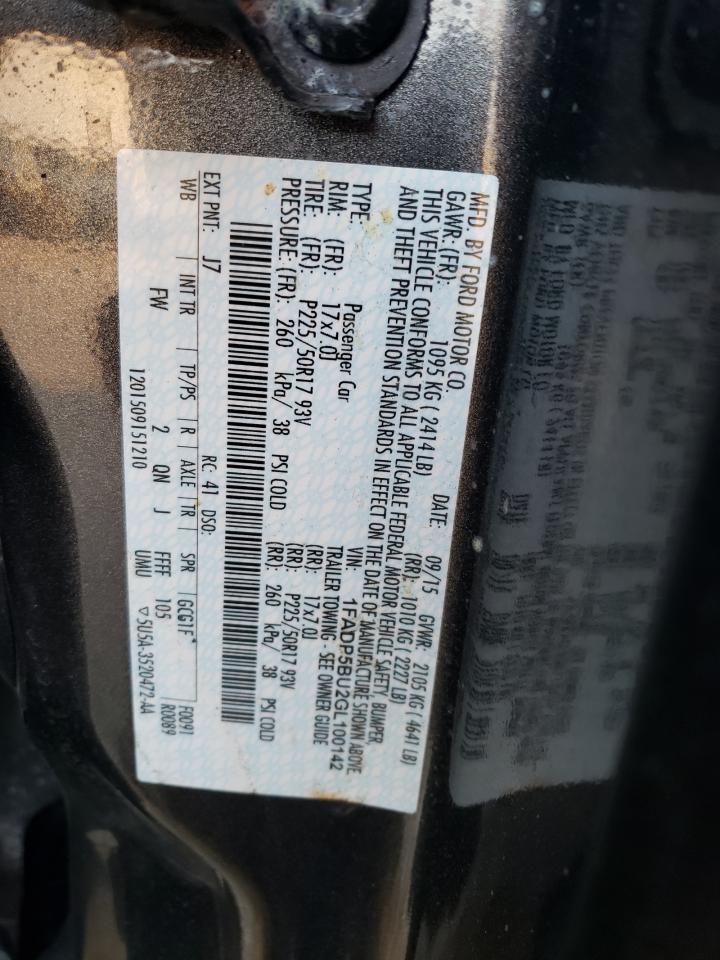 2016 Ford C-Max Sel VIN: 1FADP5BU2GL100142 Lot: 92329455