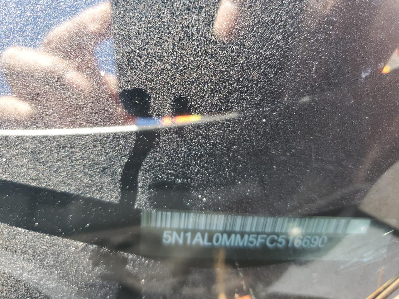 2015 Infiniti Qx60 VIN: 5N1AL0MM5FC516690 Lot: 92355165