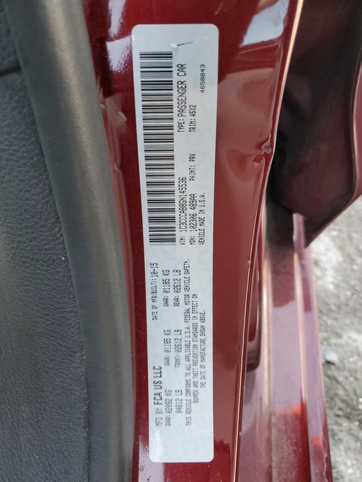 2016 Chrysler 200 Limited VIN: 1C3CCCAB8GN145536 Lot: 92414505