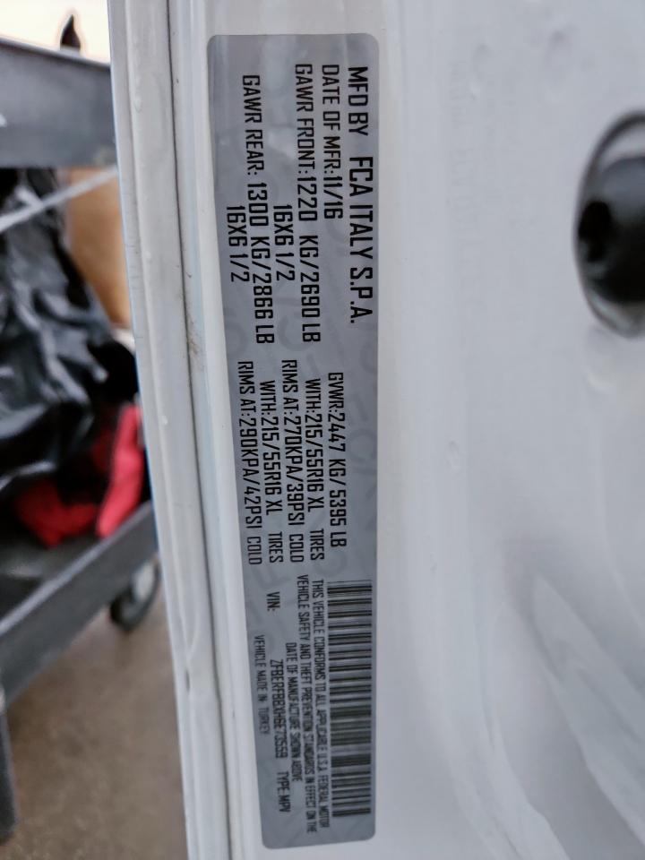 2017 Ram Promaster Delivery Van VIN: ZFBERFBBXH6E73559 Lot: 93702175