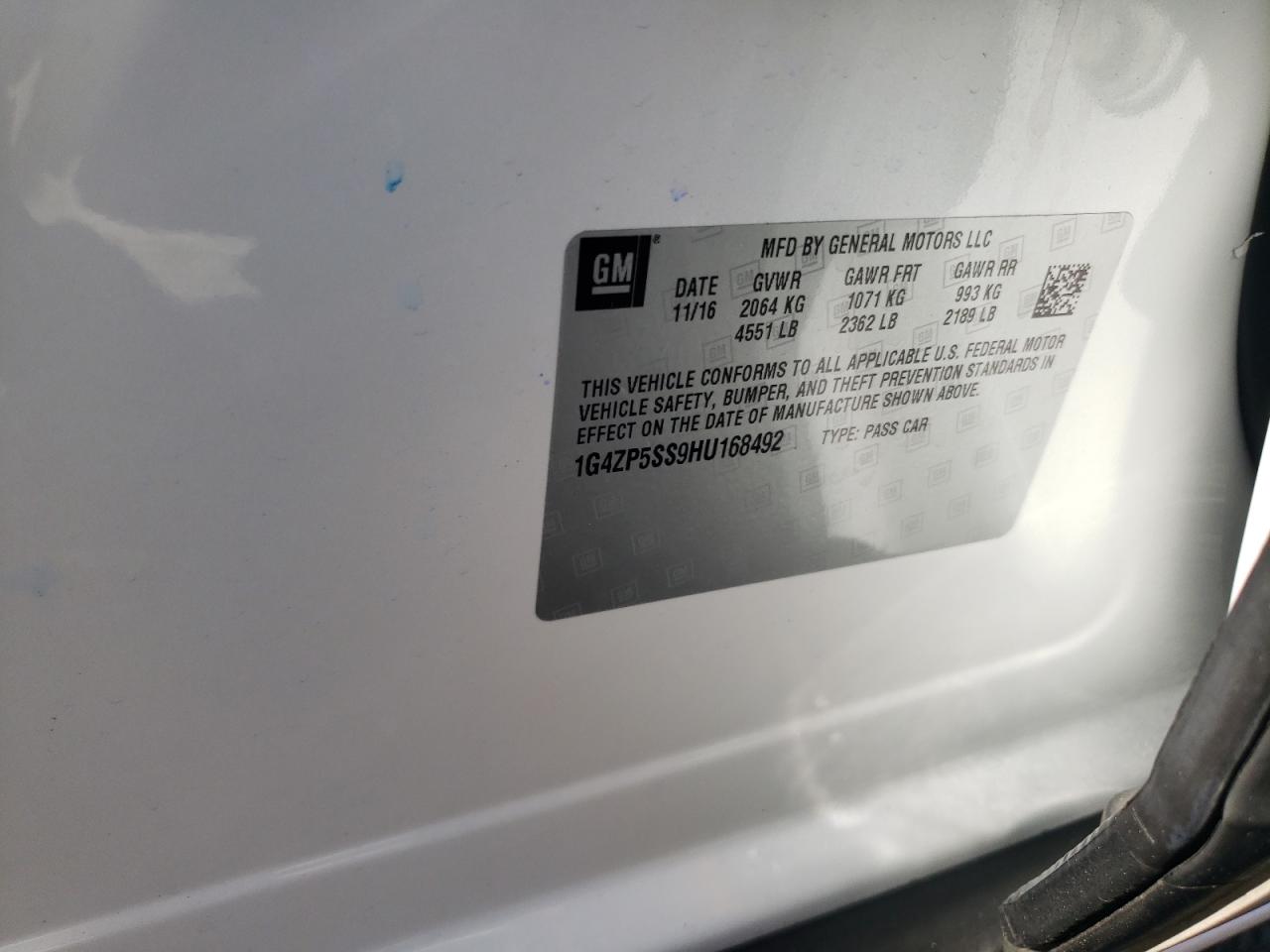 2017 Buick Lacrosse Essence VIN: 1G4ZP5SS9HU168492 Lot: 90744725