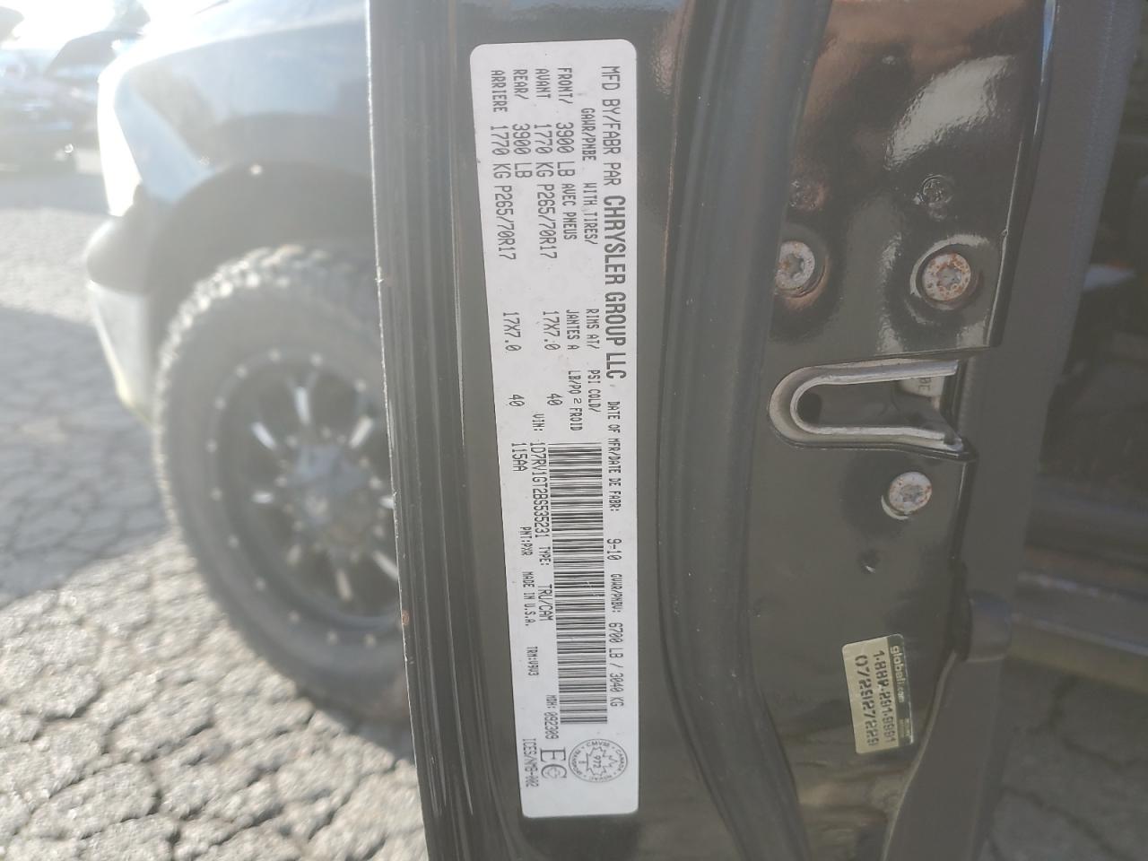 2011 Dodge Ram 1500 VIN: 1D7RV1GT2BS535231 Lot: 93766095