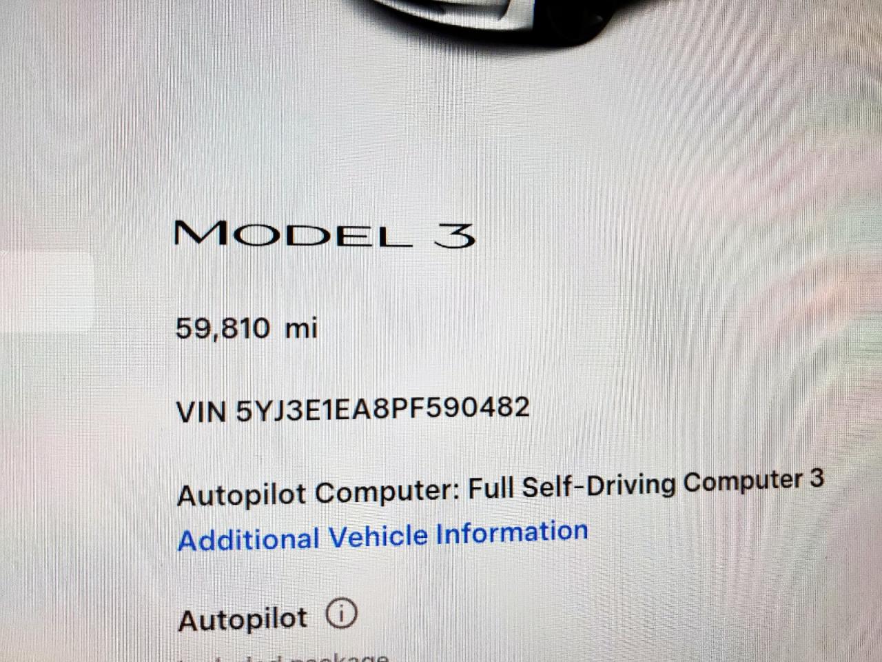2023 Tesla Model 3 VIN: 5YJ3E1EA8PF590482 Lot: 89902585