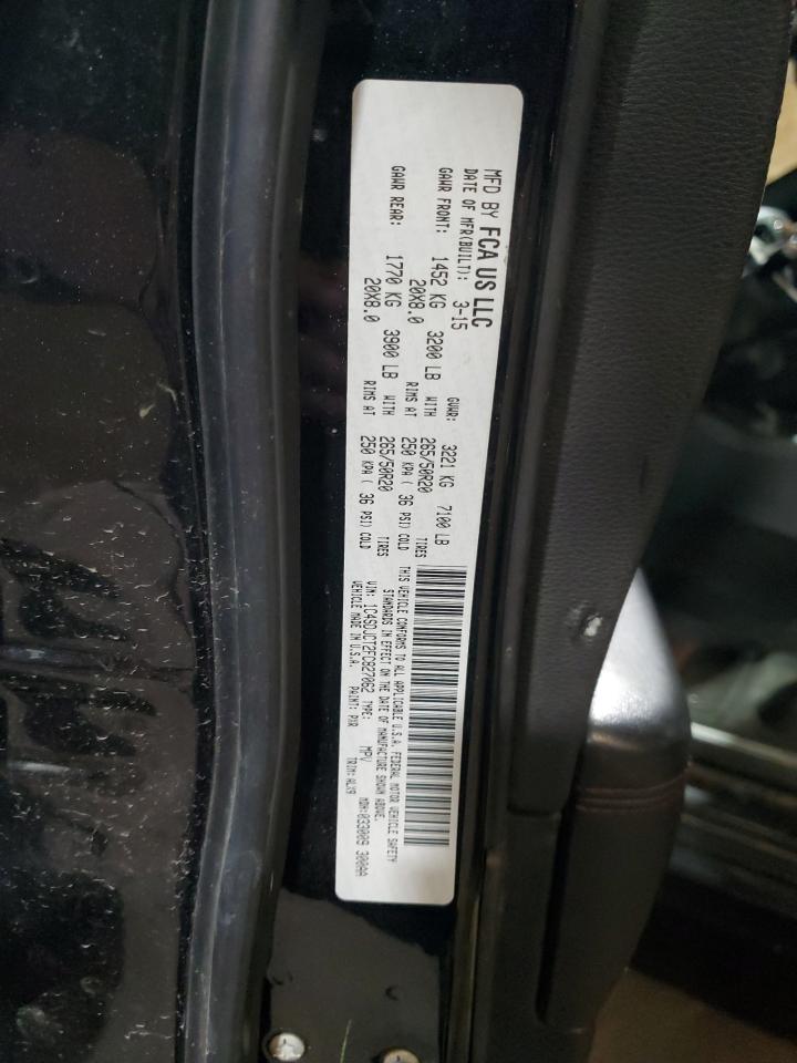 2015 Dodge Durango R/T VIN: 1C4SDJCT2FC827062 Lot: 92877455