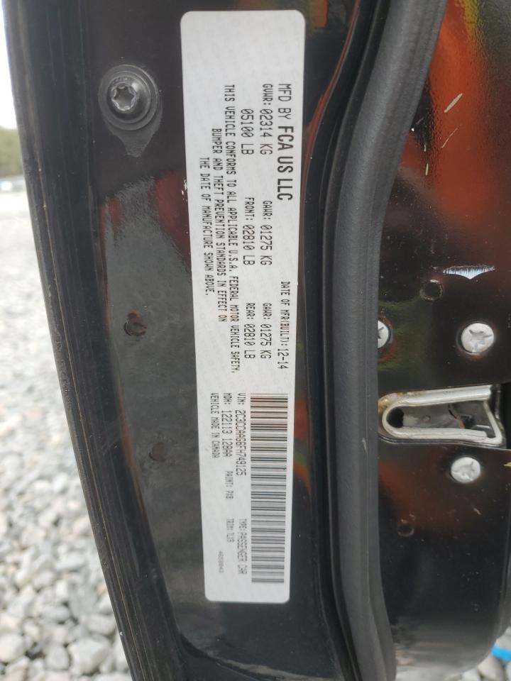 2015 Chrysler 300 Limited VIN: 2C3CCAAG6FH749125 Lot: 90895965