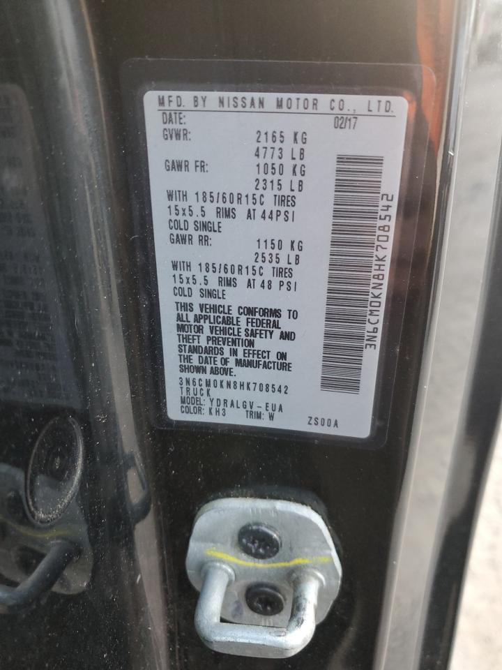 2017 Nissan Nv200 2.5S VIN: 3N6CM0KN8HK708542 Lot: 93492755