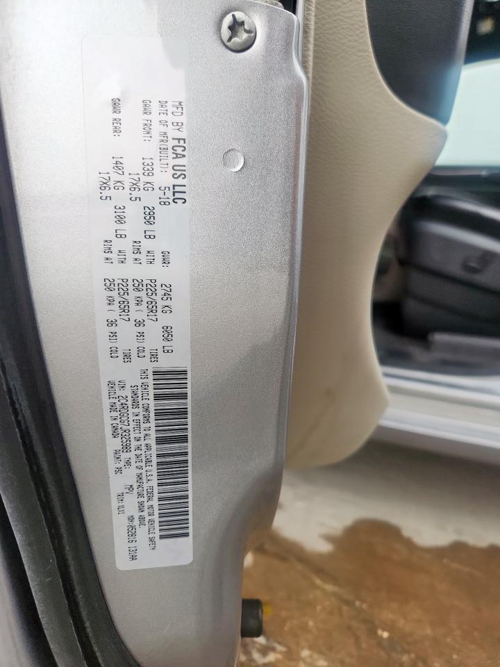 2018 Dodge Grand Caravan Sxt VIN: 2C4RDGCG7JR325989 Lot: 93733985