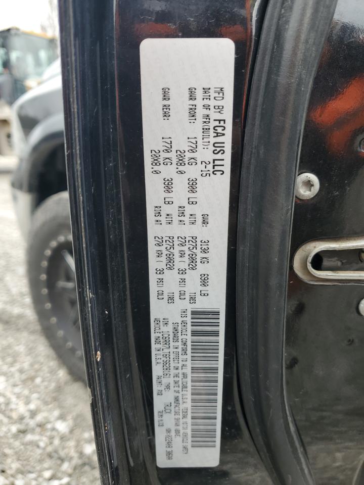 2015 Ram 1500 Slt VIN: 1C6RR7LT6FS628161 Lot: 93342285