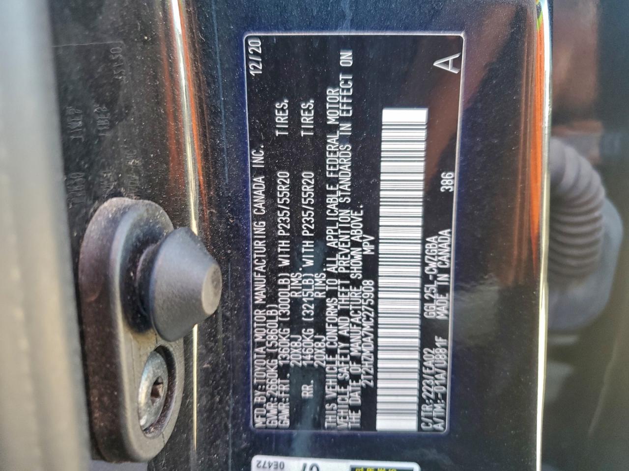 2021 Lexus Rx 350 VIN: 2T2HZMDA7MC275908 Lot: 93832345