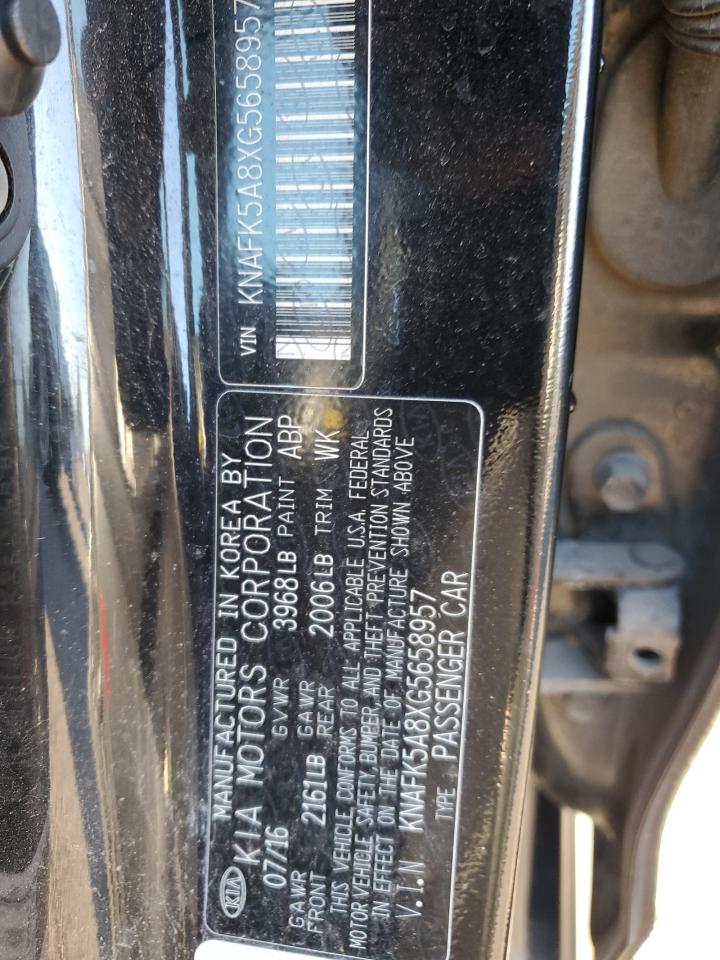 2016 Kia Forte Lx VIN: KNAFK5A8XG5658957 Lot: 91515385