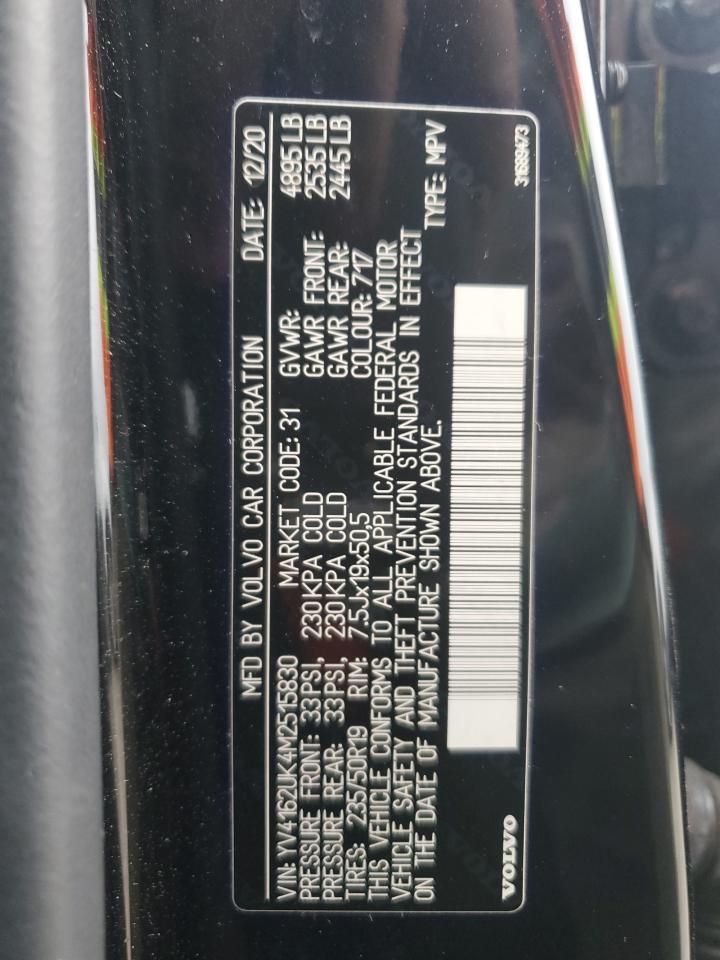 2021 Volvo Xc40 T5 Momentum VIN: YV4162UK4M2515830 Lot: 93357995