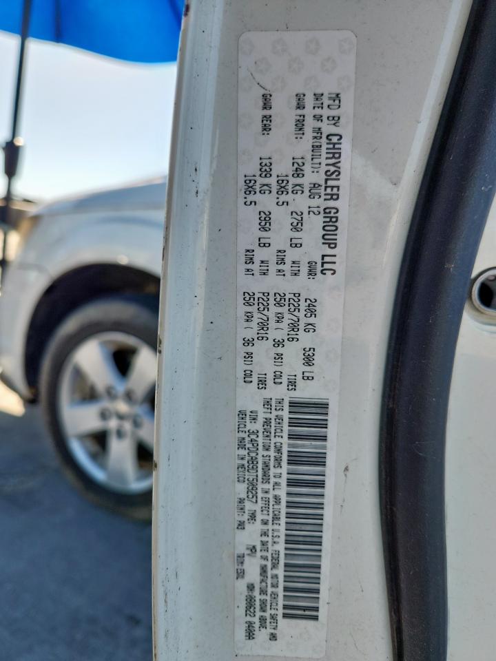 2013 Dodge Journey Se VIN: 3C4PDCAB9DT509257 Lot: 93069385