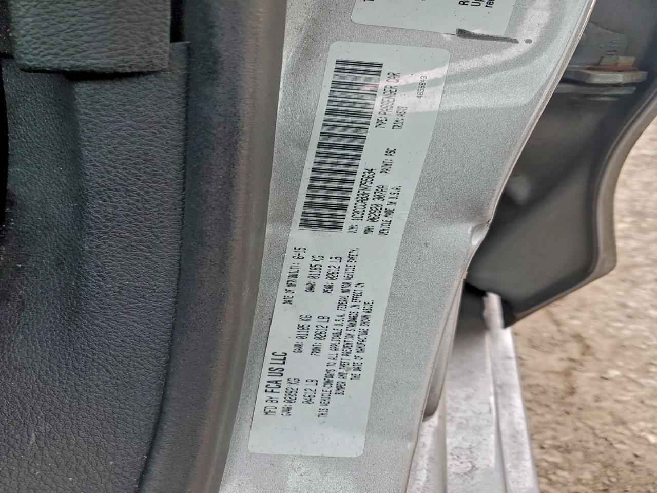 2015 Chrysler 200 Limited VIN: 1C3CCCAB3FN755634 Lot: 93247445