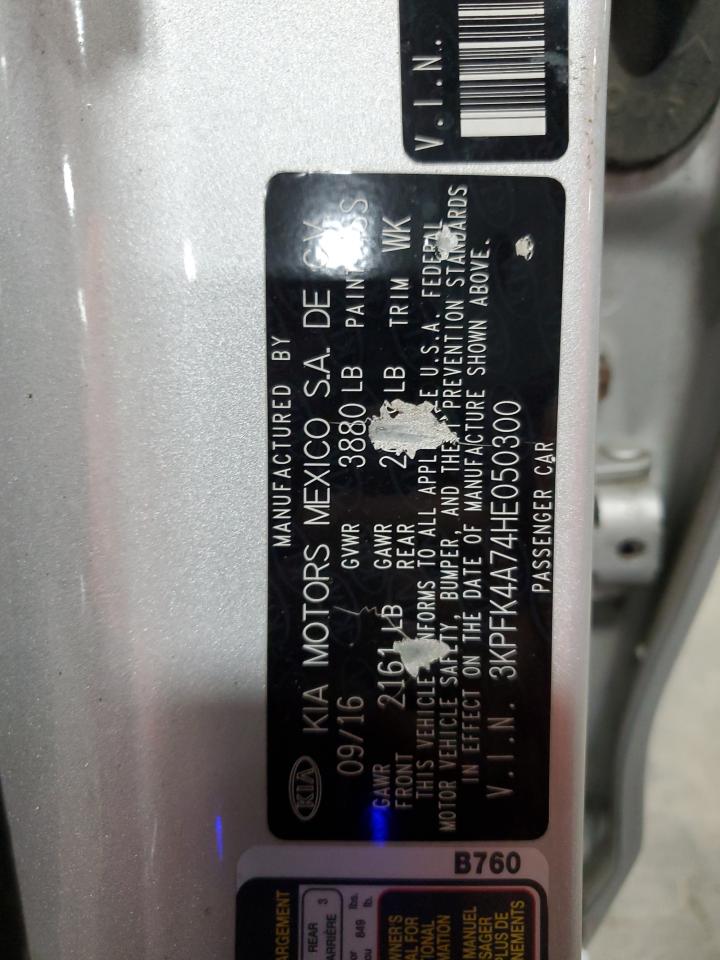 2017 Kia Forte Lx VIN: 3KPFK4A74HE050300 Lot: 90593625