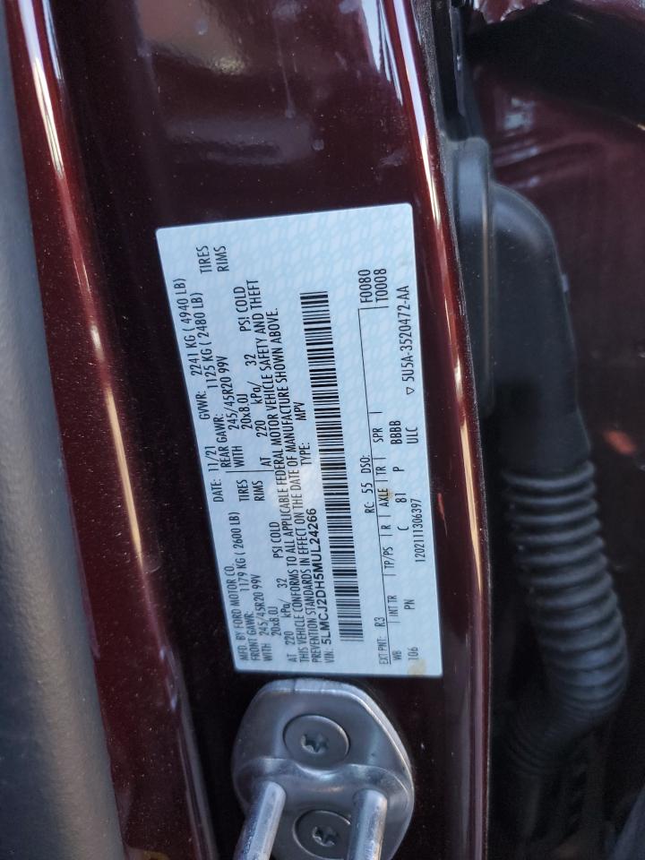 2021 Lincoln Corsair Reserve VIN: 5LMCJ2DH5MUL24266 Lot: 91290475