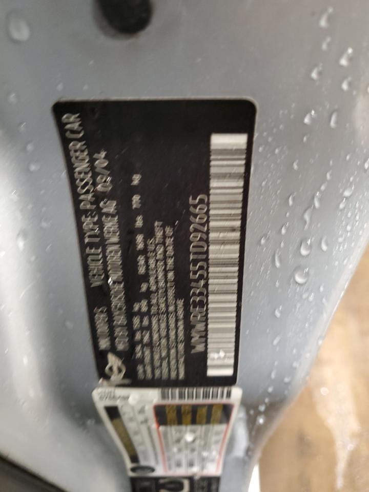 2005 Mini Cooper S VIN: WMWRE33455TD92665 Lot: 91978485