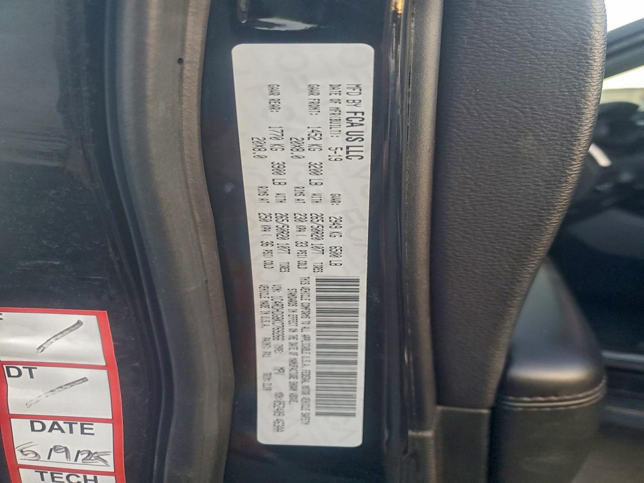 2019 Dodge Durango Gt VIN: 1C4RDHDG8KC769266 Lot: 94280235