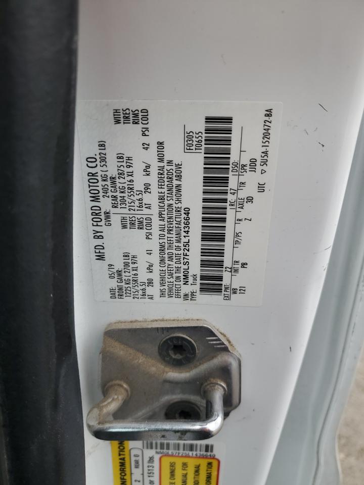 2020 Ford Transit Connect Xlt VIN: NM0LS7F25L1436640 Lot: 93241345