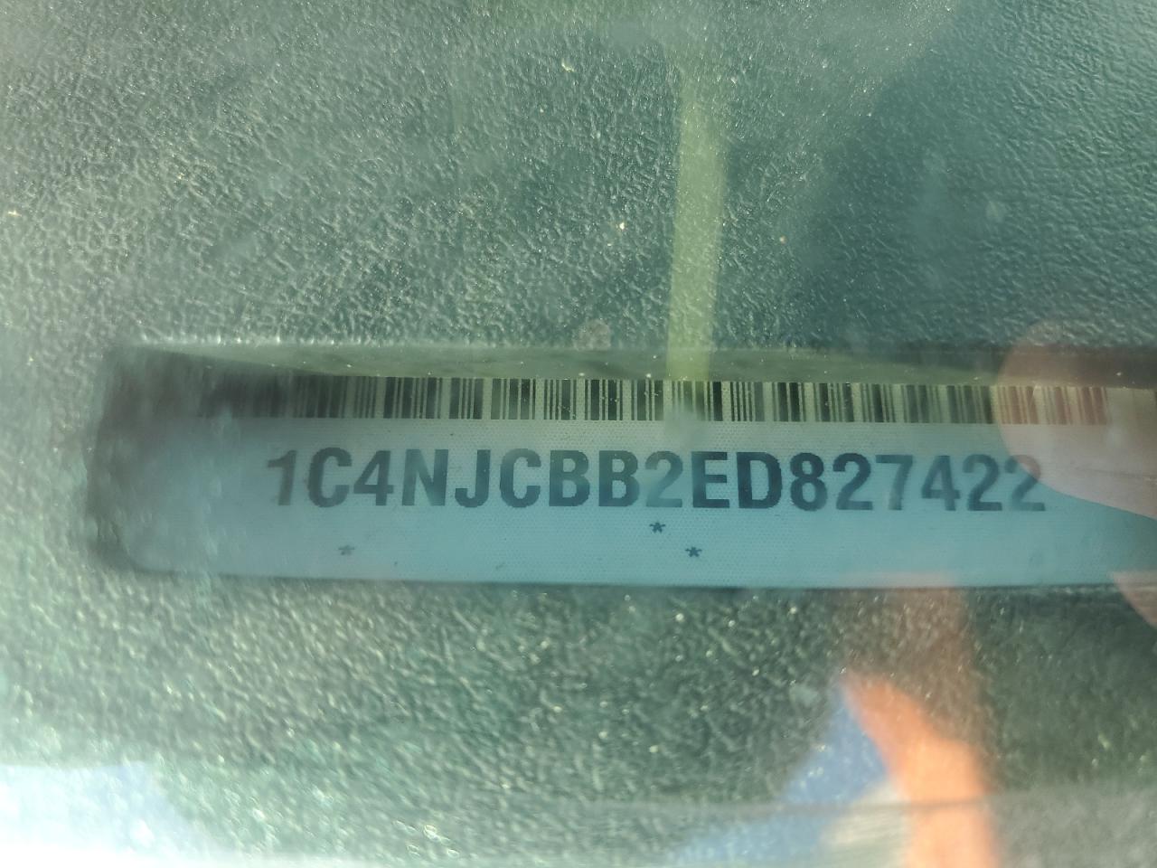 2014 Jeep Compass Sport VIN: 1C4NJCBB2ED827422 Lot: 91814795