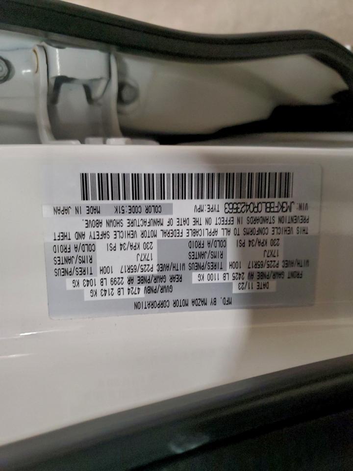 2024 Mazda Cx-5 Select VIN: JM3KFBBL0R0423563 Lot: 92756795