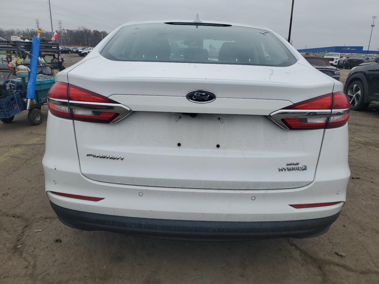2019 Ford Fusion Se VIN: 3FA6P0LU9KR222307 Lot: 93561765