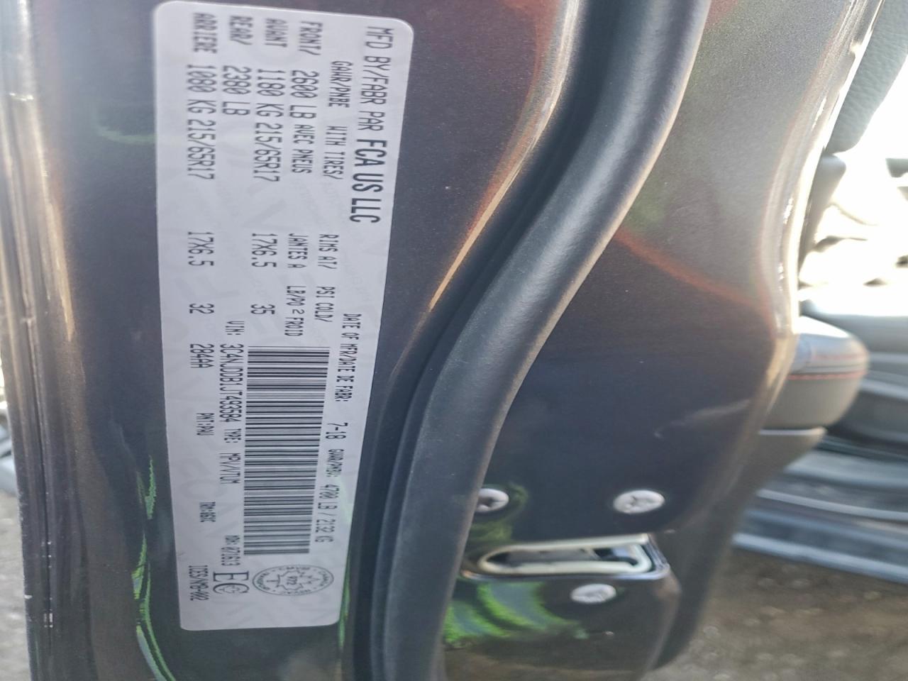 2018 Jeep Compass Trailhawk VIN: 3C4NJDDB1JT493584 Lot: 90659285