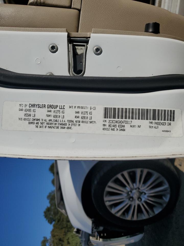 2013 Chrysler 300C VIN: 2C3CCAKGXDH733117 Lot: 92896515