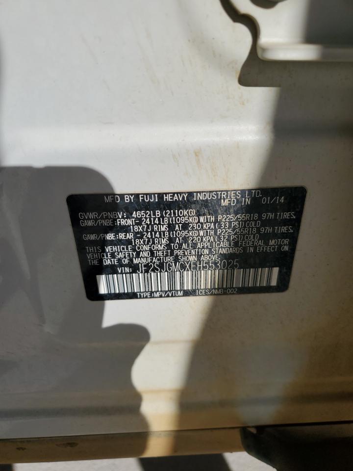2014 Subaru Forester 2.0Xt Touring VIN: JF2SJGMCXEH553025 Lot: 91140435