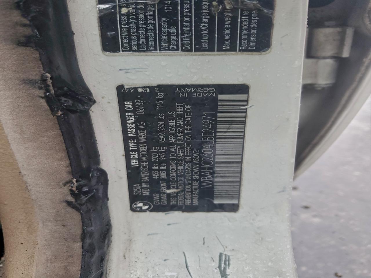 1990 BMW 525 I Automatic VIN: WBAHC2304LBE24971 Lot: 93684605