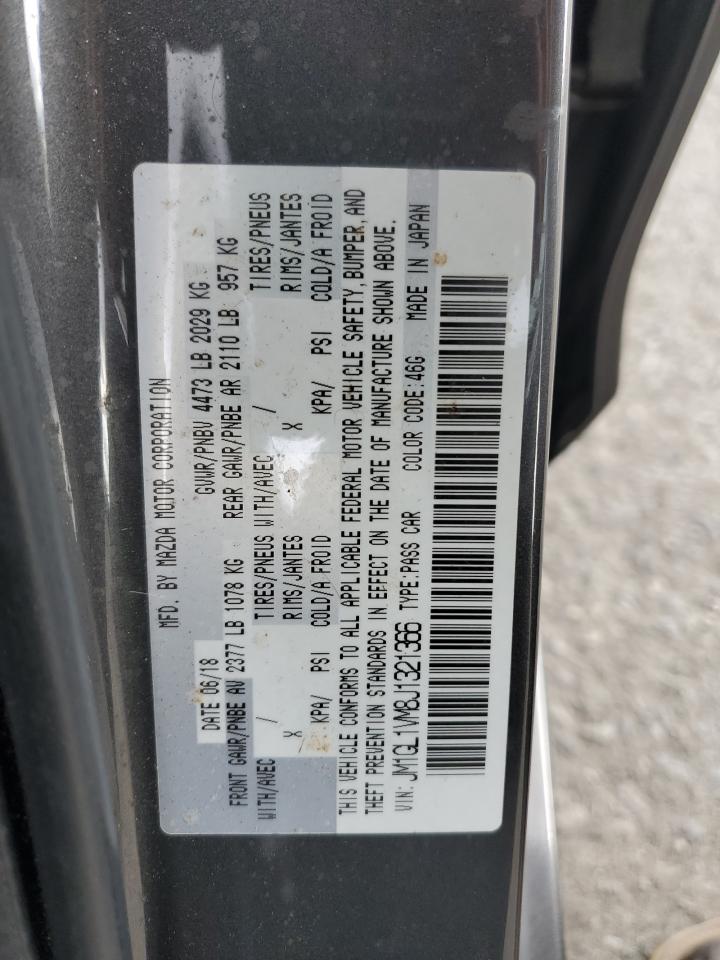2018 Mazda 6 Touring VIN: JM1GL1VM8J1321366 Lot: 92892885