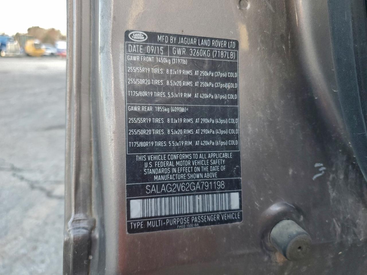 2016 Land Rover Lr4 Hse VIN: SALAG2V62GA791198 Lot: 93350875