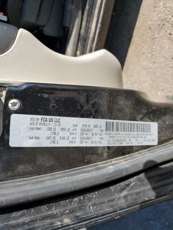 2019 Dodge Grand Caravan Se VIN: 2C4RDGBGXKR797011 Lot: 91025845