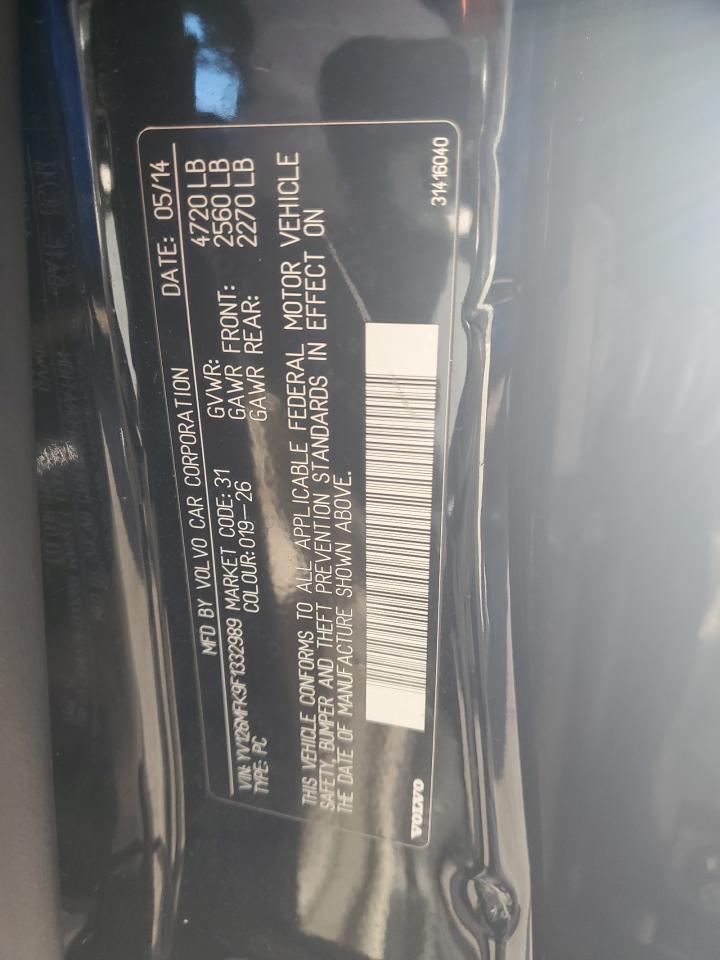 2015 Volvo S60 Premier VIN: YV126MFK9F1332989 Lot: 92165865