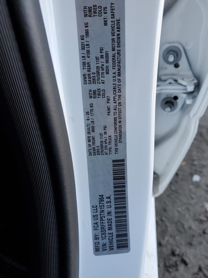 2026 Ram 1500 Big Horn/Lone Star VIN: 1C6SRFFP5TN157964 Lot: 92184165