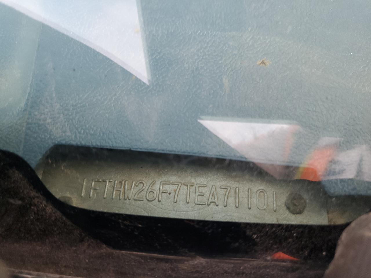 1996 Ford F250 VIN: 1FTHW26F7TEA71101 Lot: 91896355