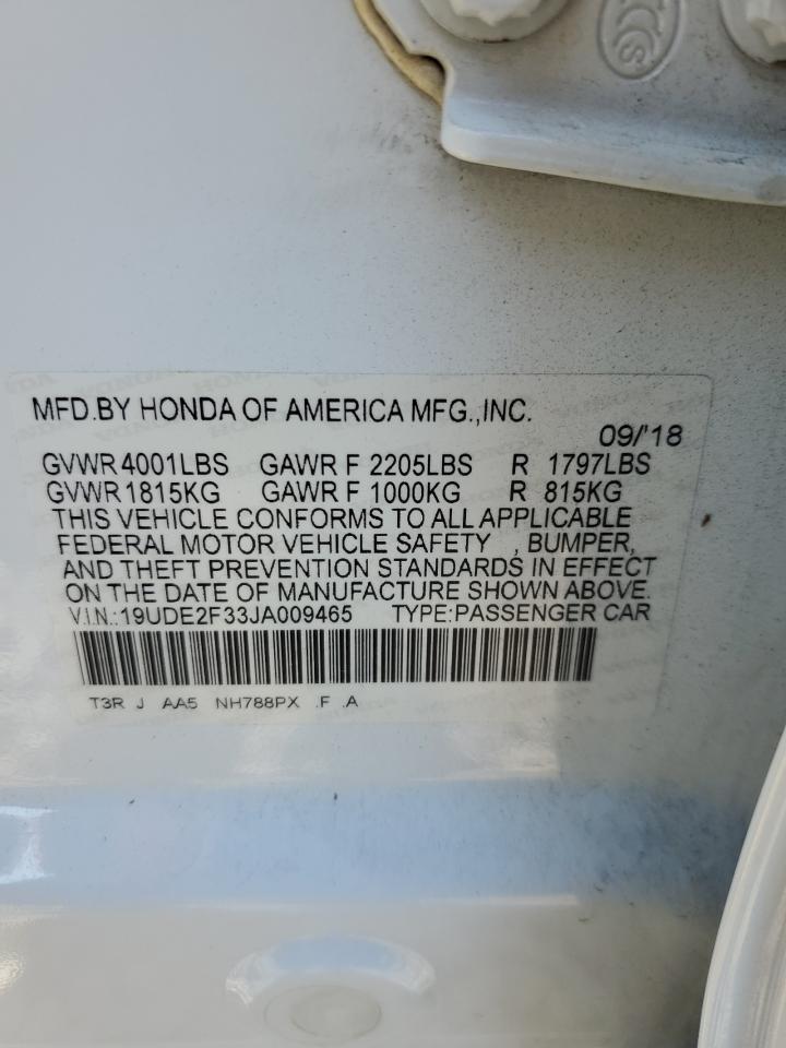 2018 Acura Ilx Base Watch Plus VIN: 19UDE2F33JA009465 Lot: 92414485